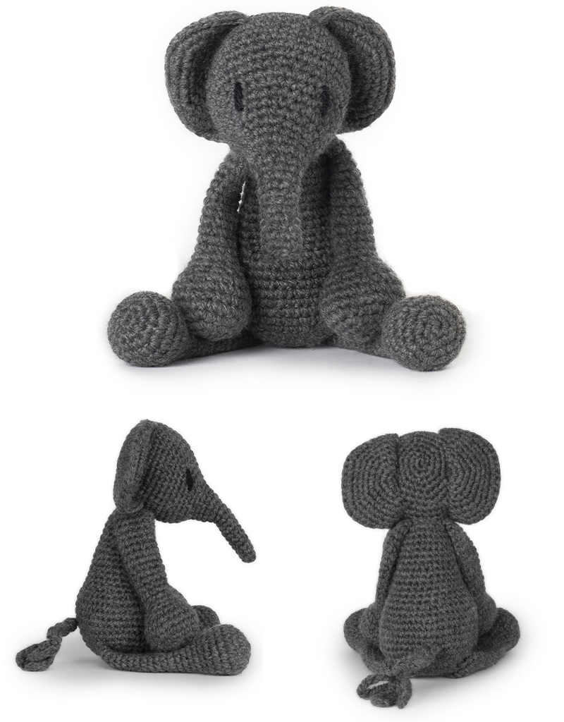 TOFT bridget the elephant amigurumi crochet edsanimal